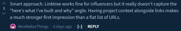 Testimonial screenshot